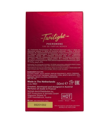 HOT TWILIGHT PERFUME CON FEROMONAS MUJER 50 ML