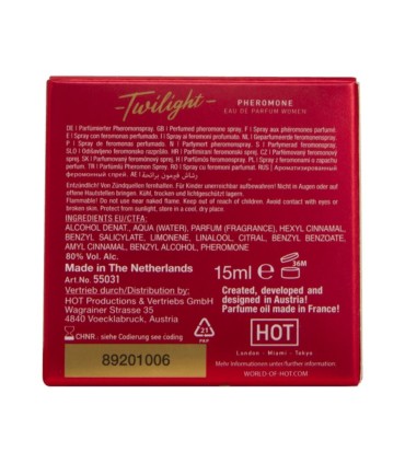 HOT TWILIGHT PERFUME CON FEROMONAS MUJER 15 ML