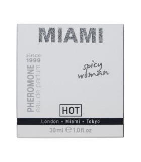 HOT PERFUME CON FEROMONAS MIAMI SPICY MUJER 30 ML