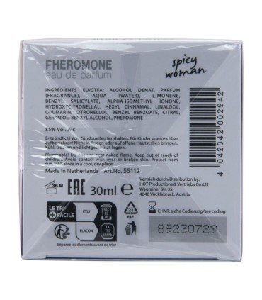 HOT PERFUME CON FEROMONAS MIAMI SPICY MUJER 30 ML