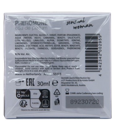 HOT PERFUME CON FEROMONAS TOKYO SENSUAL MUJER 30 ML