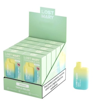 LOST MARY BM600 VAPER NICOTINA 2 DESECHABLE SABOR TRIPLE MELON