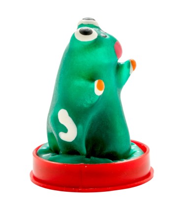 CONDOMERIE PRESERVATIVO DECORATIVO PINTADO A MANO RANA MODEL 1