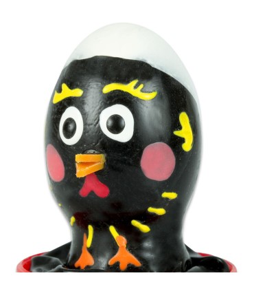 CONDOMERIE PRESERVATIVO DECORATIVO PINTADO A MANO POLLO NEGRO