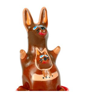 CONDOMERIE PRESERVATIVO DECORATIVO PINTADO A MANO CANGURO MODELO 1