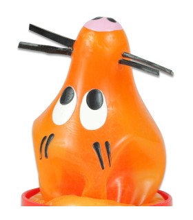 CONDOMERIE PRESERVATIVO DECORATIVO PINTADO A MANO ZORRO PEGADO