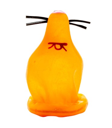 CONDOMERIE PRESERVATIVO DECORATIVO PINTADO A MANO ZORRO PEGADO