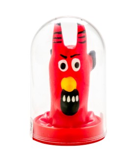 CONDOMERIE PRESERVATIVO DECORATIVO PINTADO A MANO DIABLO ROJO