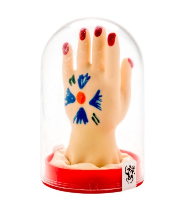 CONDOMERIE PRESERVATIVO DECORATIVO PINTADO A MANO PALMA DE LA MANO MODELO 1
