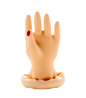 CONDOMERIE PRESERVATIVO DECORATIVO PINTADO A MANO PALMA DE LA MANO MODELO 1
