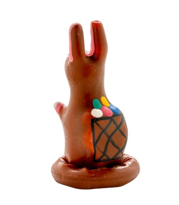 CONDOMERIE PRESERVATIVO DECORATIVO PINTADO A MANO CONEJITO DE PASCUA