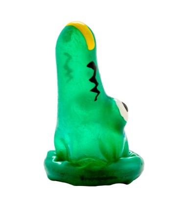 CONDOMERIE PRESERVATIVO DECORATIVO PINTADO A MANO COCODRILO MODELO 1