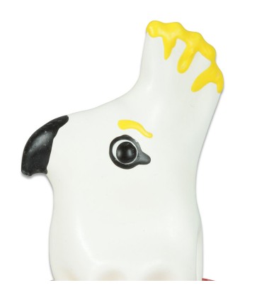 CONDOMERIE PRESERVATIVO DECORATIVO PINTADO A MANO LORO BLANCO