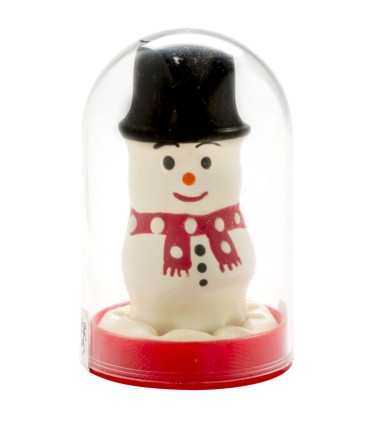 CONDOMERIE PRESERVATIVO DECORATIVO PINTADO A MANO MUNECO DE NIEVE