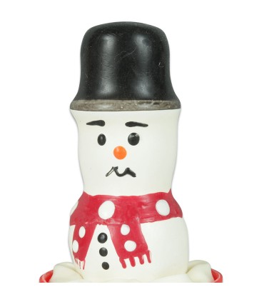 CONDOMERIE PRESERVATIVO DECORATIVO PINTADO A MANO MUNECO DE NIEVE