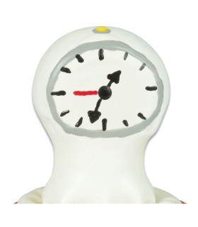 CONDOMERIE PRESERVATIVO DECORATIVO PINTADO A MANO RELOJ
