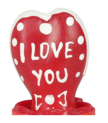 CONDOMERIE PRESERVATIVO DECORATIVO PINTADO A MANO CORAZON TE AMO MODELO 1