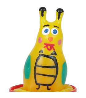 CONDOMERIE PRESERVATIVO DECORATIVO PINTADO A MANO ABEJA