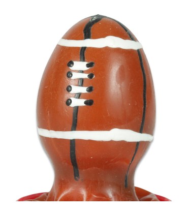 CONDOMERIE PRESERVATIVO DECORATIVO PINTADO A MANO PELOTA DE RUGBY