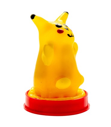 CONDOMERIE PRESERVATIVO DECORATIVO PINTADO A MANO RATON AMARILLO