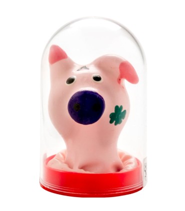 CONDOMERIE PRESERVATIVO DECORATIVO PINTADO A MANO CABEZA DE CERDO