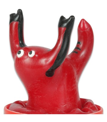 CONDOMERIE PRESERVATIVO DECORATIVO PINTADO A MANO ESCORPIO ROJO