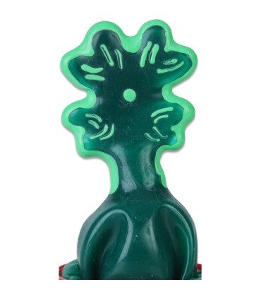 CONDOMERIE PRESERVATIVO DECORATIVO PINTADO A MANO HOJA DE TREBOL