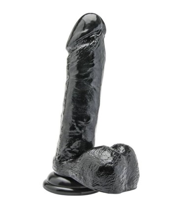 GET REAL DILDO 18 CM CON TESTICULOS NEGRO