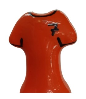 CONDOMERIE PRESERVATIVO DECORATIVO PINTADO A MANO CAMISA NARANJA