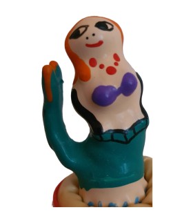 CONDOMERIE PRESERVATIVO DECORATIVO PINTADO A MANO SIRENA