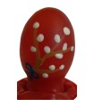 CONDOMERIE - PRESERVATIVO DECORATIVO PINTADO A MANO HUEVO DE PASCUA ROJO