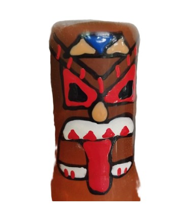 CONDOMERIE PRESERVATIVO DECORATIVO PINTADO A MANO TOTEM TIKI 01