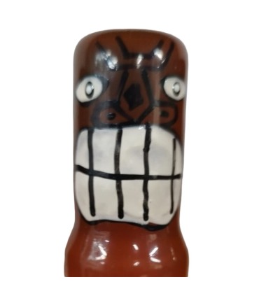 CONDOMERIE PRESERVATIVO DECORATIVO PINTADO A MANO TOTEM TIKI FRIKI 02