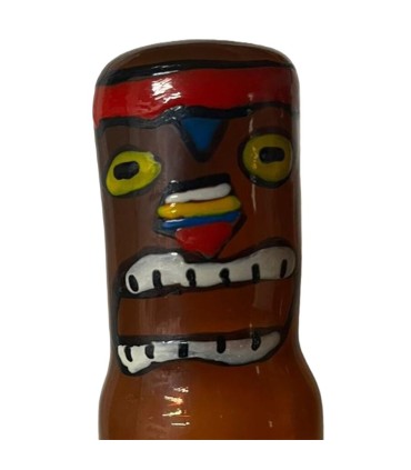 CONDOMERIE PRESERVATIVO DECORATIVO PINTADO A MANO TOTEM TIKI HAWAII 03