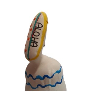 CONDOMERIE PRESERVATIVO DECORATIVO PINTADO A MANO TABLA DE SURF