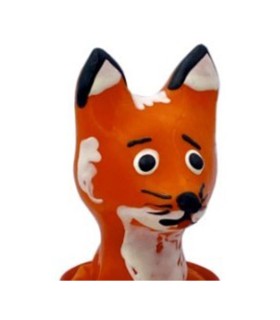 CONDOMERIE PRESERVATIVO DECORATIVO PINTADO A MANO ZORRO MARRON RAPIDO