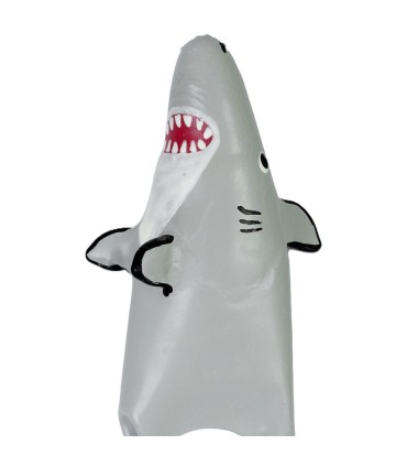 CONDOMERIE PRESERVATIVO DECORATIVO PINTADO A MANO TIBURON MODELO XL