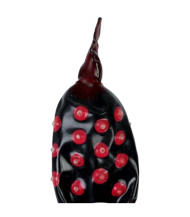 CONDOMERIE PRESERVATIVO DECORATIVO PINTADO A MANO FAQUIR NEGRO XL