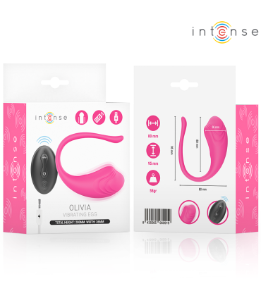INTENSE OLIVIA HUEVO VIBRADOR ROSA CONTROL REMOTO