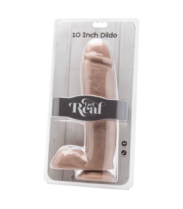 GET REAL DILDO 255 CM CON TESTICULOS NATURAL