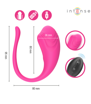 INTENSE OLIVIA HUEVO VIBRADOR ROSA CONTROL REMOTO