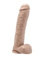 GET REAL - DILDO 28 CM CON TESTÍCULOS NATURAL