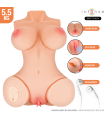 INTENSE DEEP TOUCH - VERO TORSO ANO Y VAGINA CON EFECTO SUCCIÓN, CALOR, VIBRACIÓN Y VOZ CON CONTROL REMOTO 5.5 KG