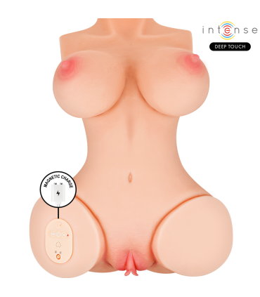 INTENSE DEEP TOUCH VERO TORSO ANO Y VAGINA CON EFECTO SUCCION CALOR VIBRACION Y VOZ CON CONTROL REMOTO 55 KG