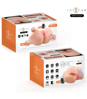 INTENSE DEEP TOUCH NICOLE MASTURBADOR ANO Y VAGINA CON EFECTO SUCCION CALOR VIBRACION Y VOZ CON CONTROL REMOTO 53 KG