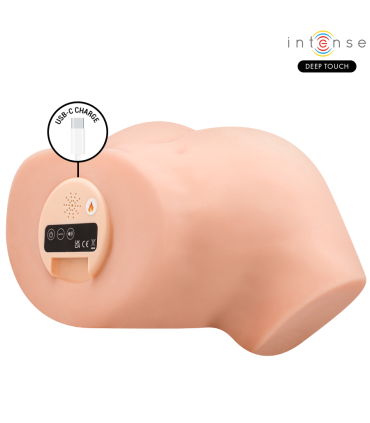 INTENSE DEEP TOUCH NICOLE MASTURBADOR ANO Y VAGINA CON EFECTO SUCCION CALOR VIBRACION Y VOZ CON CONTROL REMOTO 53 KG