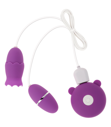 OHMAMA ESTIMULADOR DOBLE 10 MODOS VIBRACION