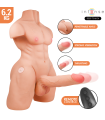 INTENSE DEEP TOUCH - MARTY TORSO CON ANO Y DILDO REALÍSTICO CON EMPUJE Y VIBRACIÓN CONTROL REMOTO 6.2 KG