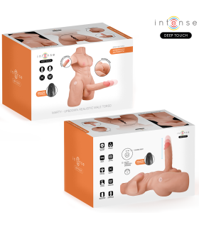 INTENSE DEEP TOUCH MARTY TORSO CON ANO Y DILDO REALISTICO CON EMPUJE Y VIBRACION CONTROL REMOTO 62 KG