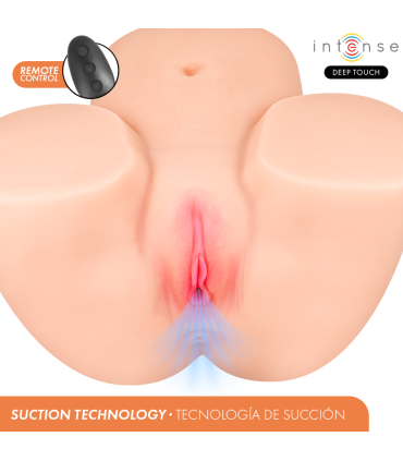 INTENSE DEEP TOUCH GINGER MASTURBADOR ANO Y VAGINA CON EFECTO SUCCION CALOR VIBRACION Y VOZ CON CONTROL REMOTO 53 KG